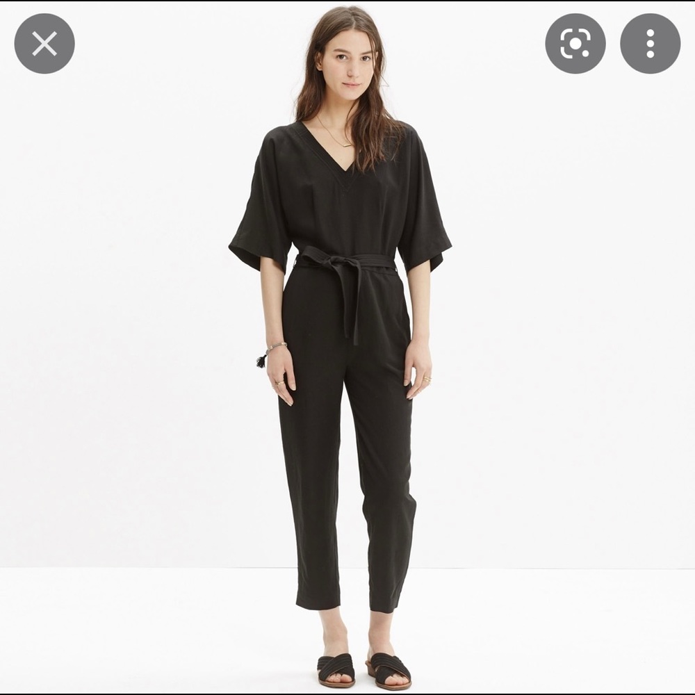 Madewell kimono jumpsuit | black | Sz 6